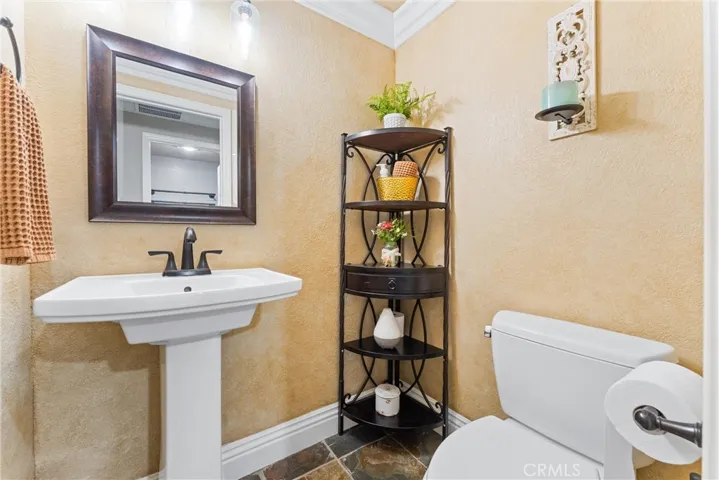 Hall bath down