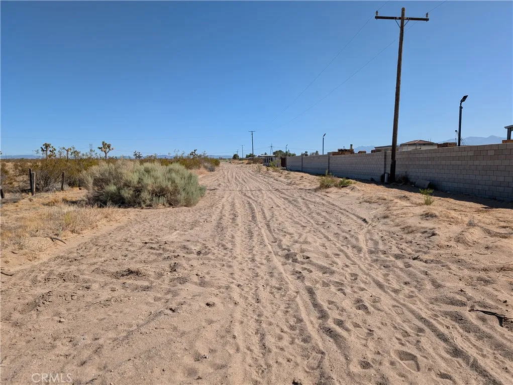 view to the south from west side of lot