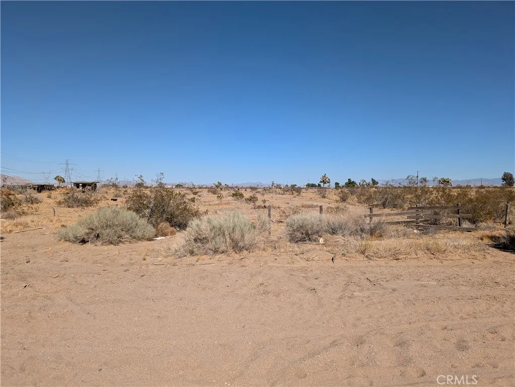view of the west side of the lot