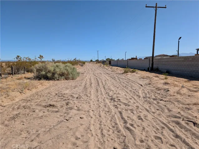 view to the south from west side of lot