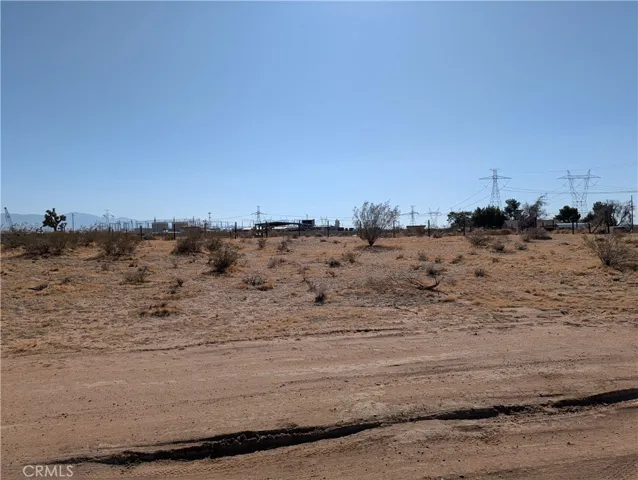 view to the west from the east side of the lot