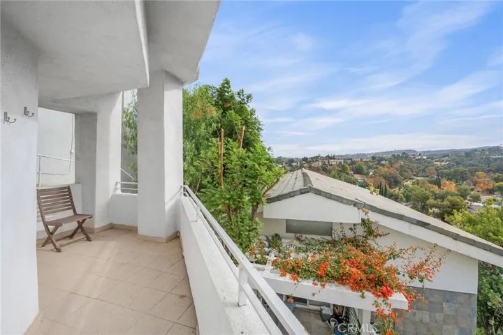 Lower level balcony