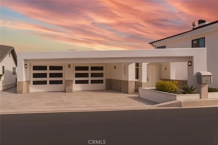 Front of house, twilight