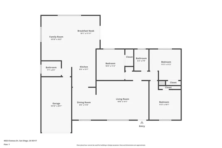 4833 Chateau Drive, San Diego, California 92117