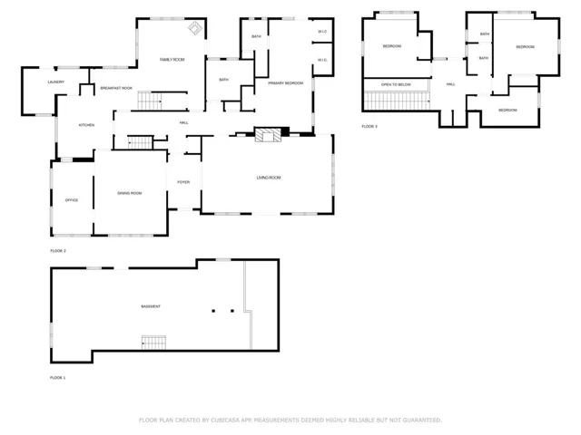 Floor plan - all 3 levels