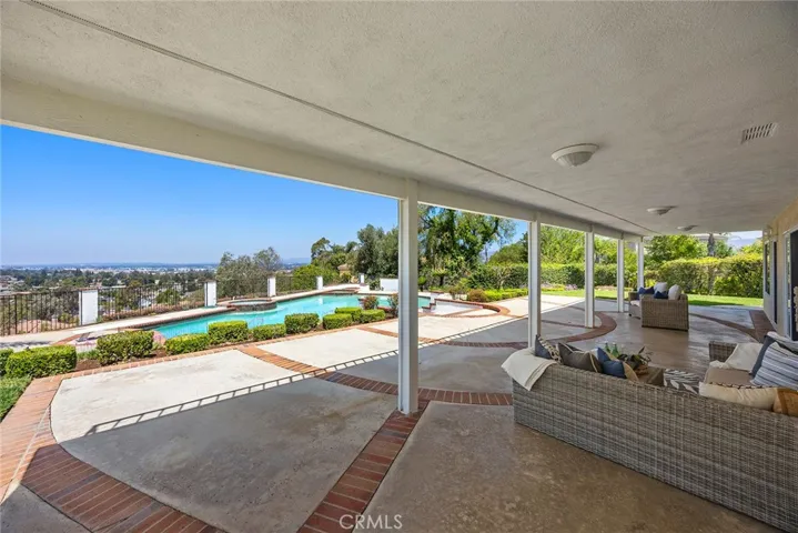 Oversized covered patio