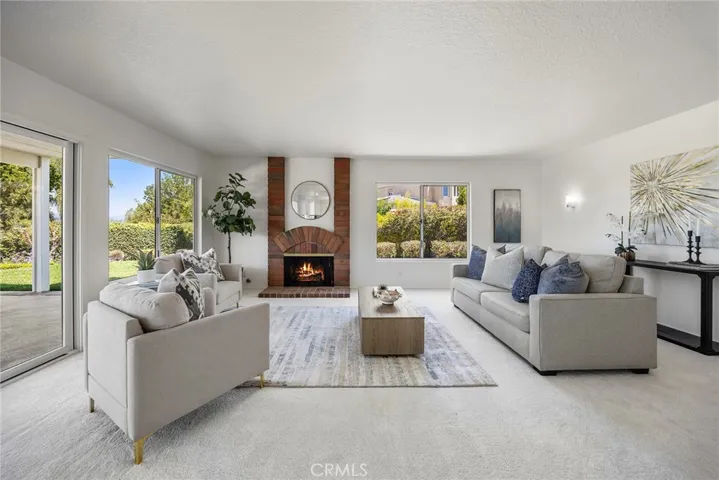 Another view of the nice size family room lots of windows