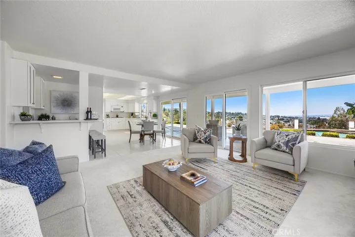Family room with a view