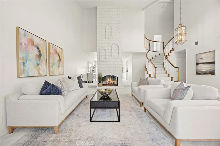 View of the large living room