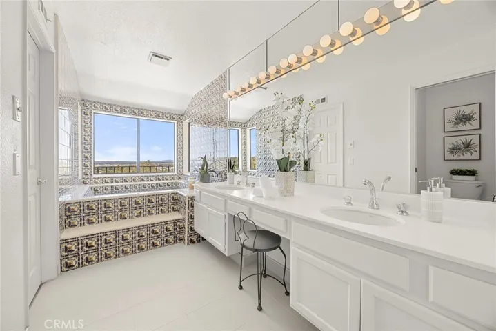 Master Bathroom with oversize Jacuzzi spa