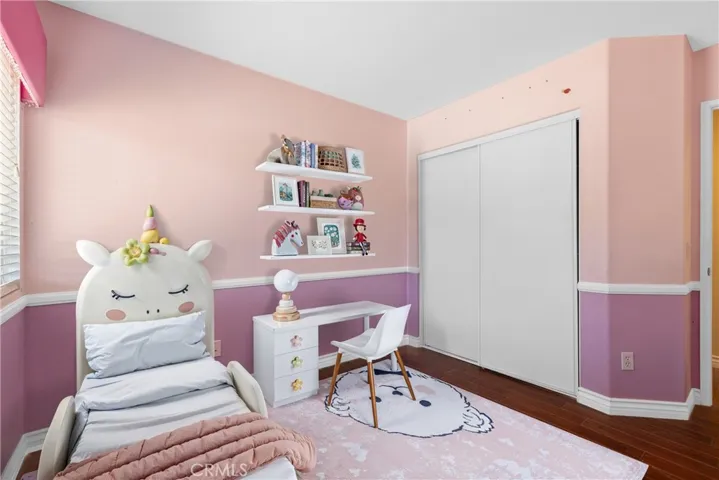 Virtually Staged upstairs secondary bedroom