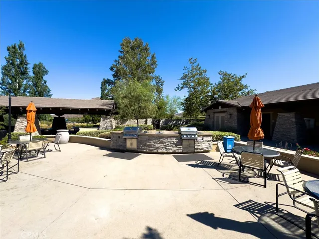 Community BBQ area and sitting area