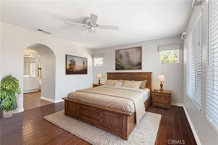 Virtually Staged Primary Suite with forever private views