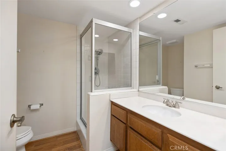 Main floor bathroom with walk in shower.