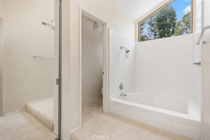 Primary shower & tub.