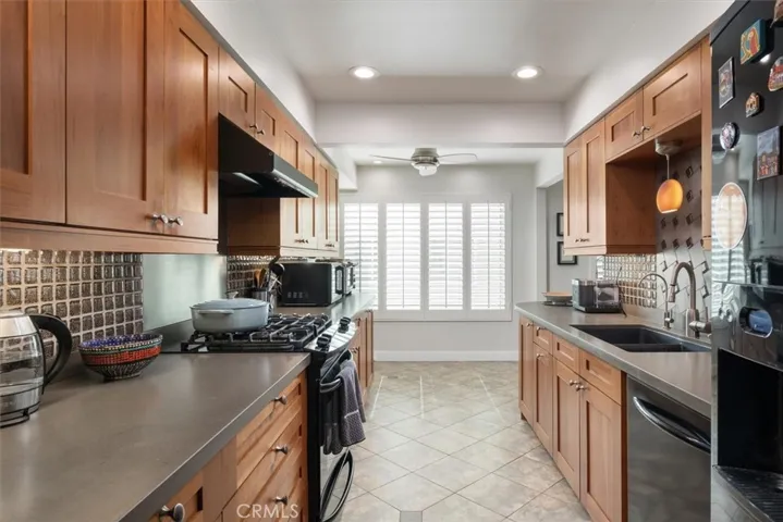 Custom extended Cabinetry with Silestone Counters
