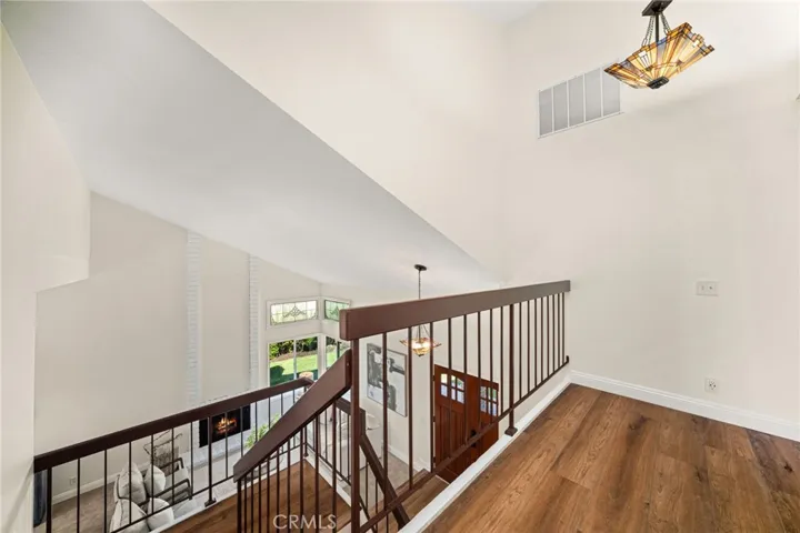 View from upstairs landing.