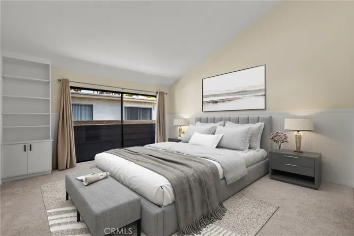 Master Suite with view of balcony