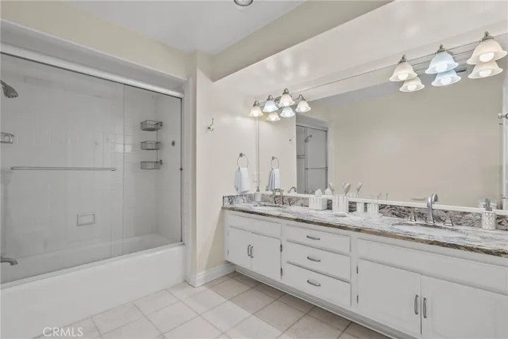 Master bath with double sinks