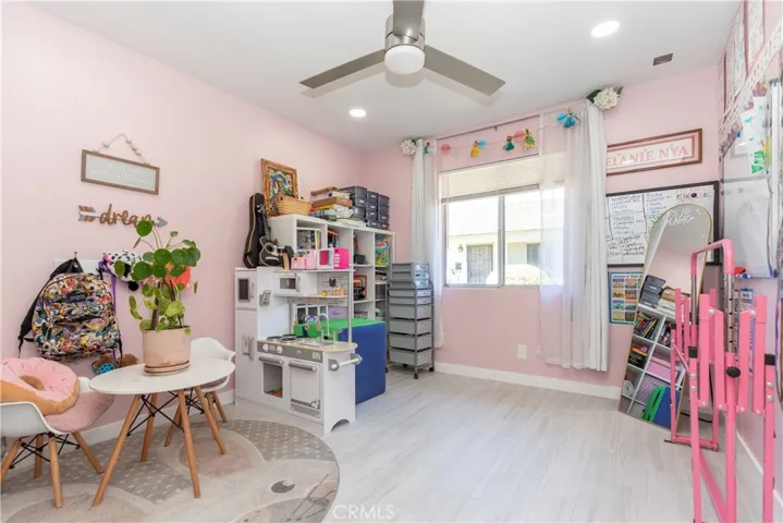 Third bedroom also has a great window, recessed lighting and a fan.
