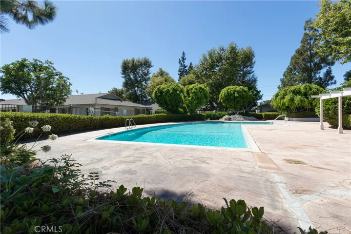Community pool is sparkling clean!