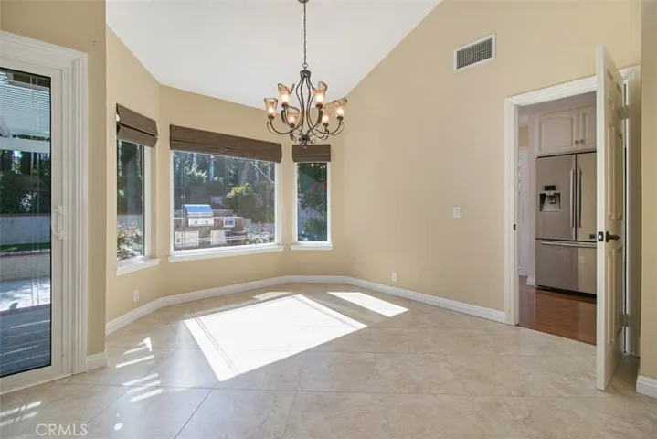 Dining room connected to living room