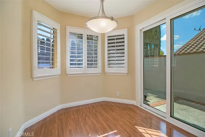 Breakfast nook in kitchen area