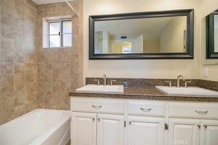 Full bath across from secondary bedrooms