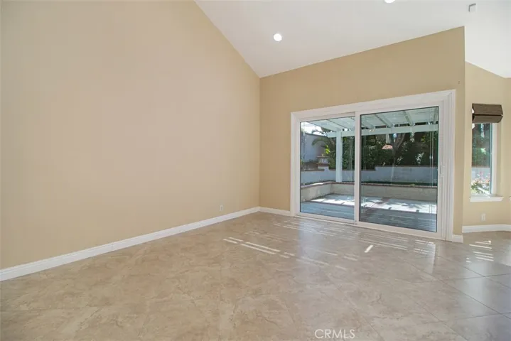 Large living room with sliders