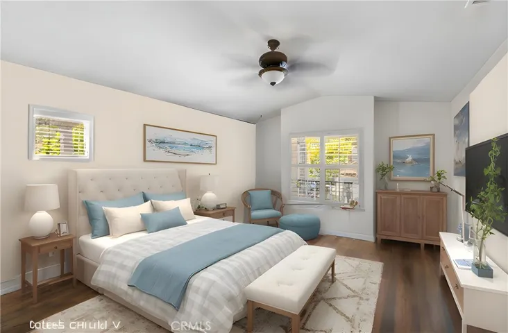 Virtually Staged Primary Bedroom