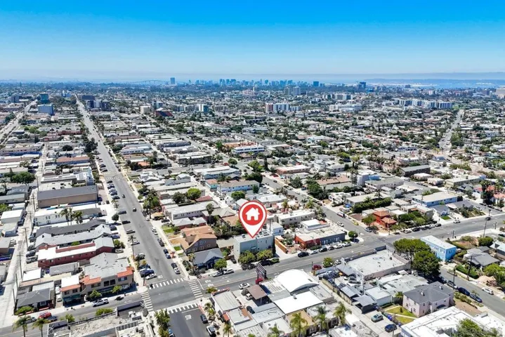 Looking South- Downtown in the distance.