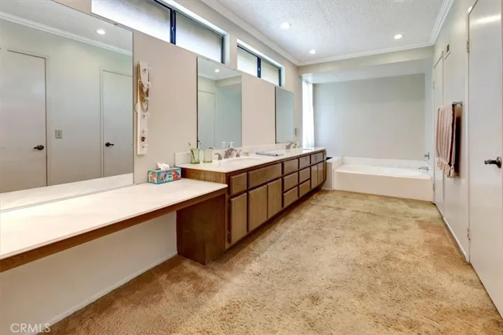Primary bath.  Separate tub.