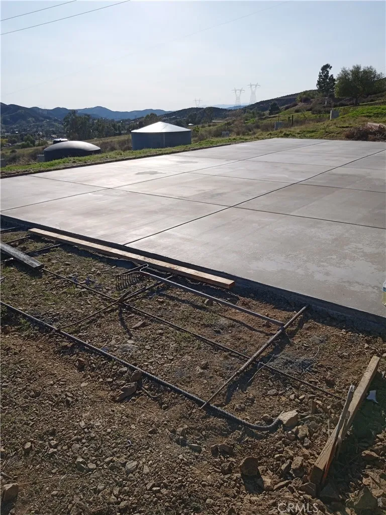 View 2 recently poured slab