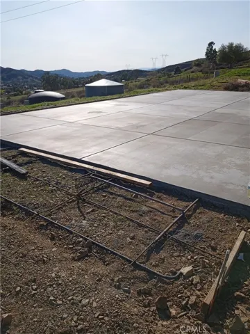 View 2 recently poured slab