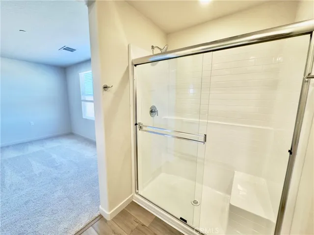 Walk in shower in primary bath