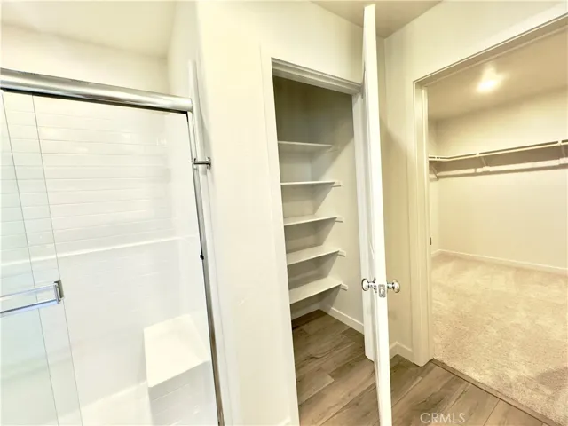 Extra closet in the primary bath
