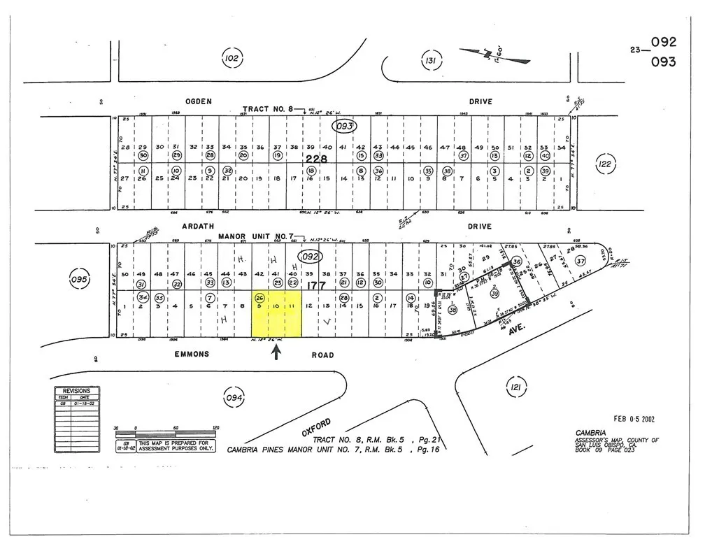 Ocean View Triple lot, 75x70'.