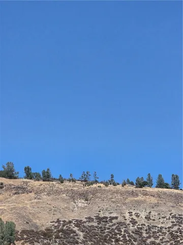 Bluff like formation above the property