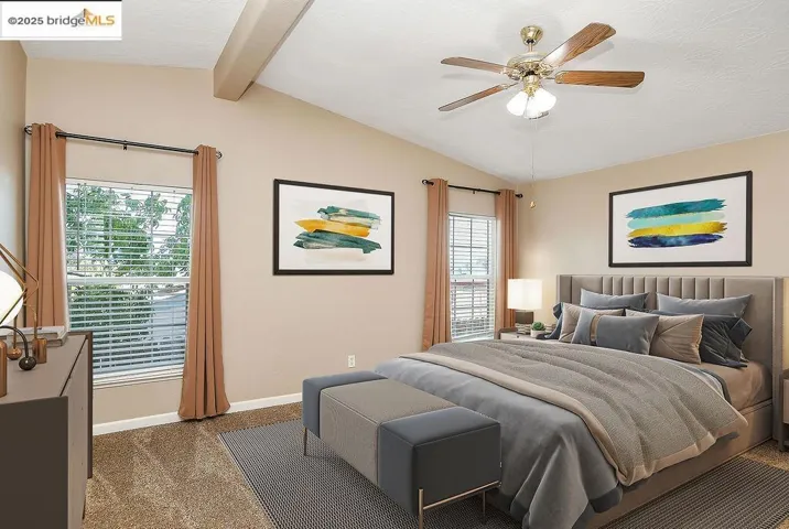 Bedroom featuring baseboards and ceiling fan
