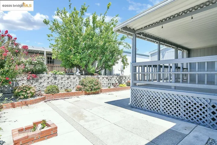 View of covered porch