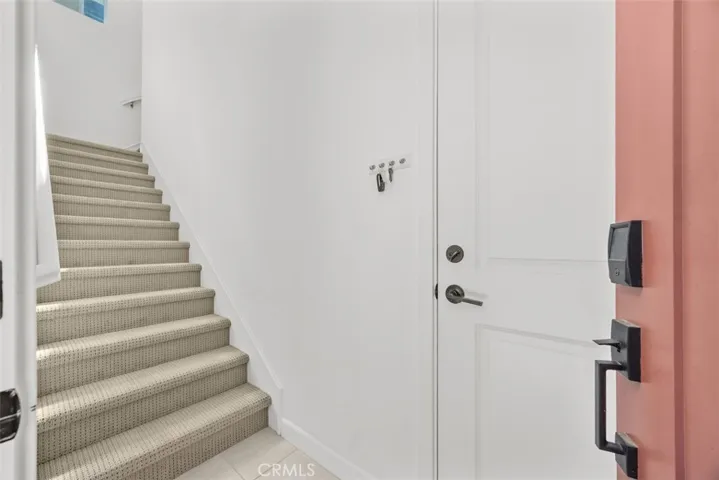 Front entry across from garage side door