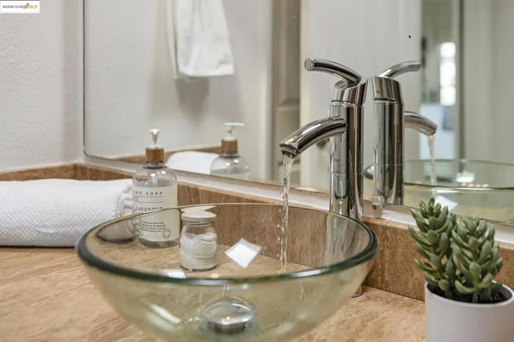 Bathroom view of a sink