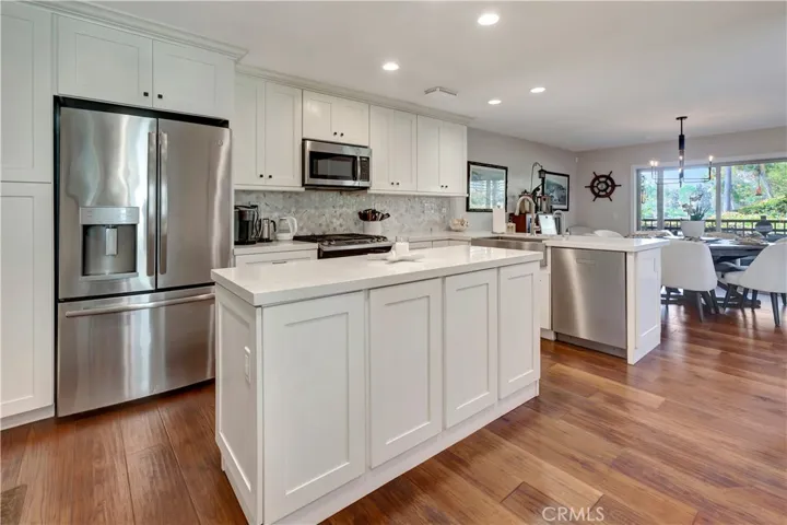 Remodeled Kitchen with Stainless Steel Applicances