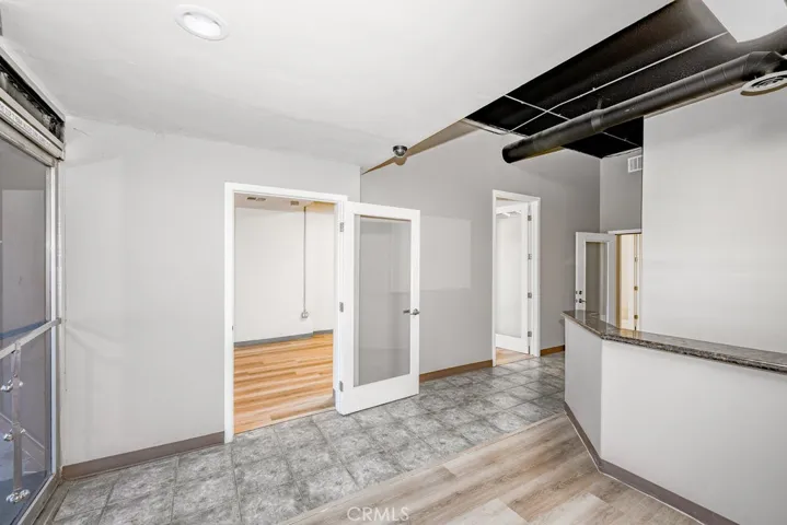 front desk with view to large office
