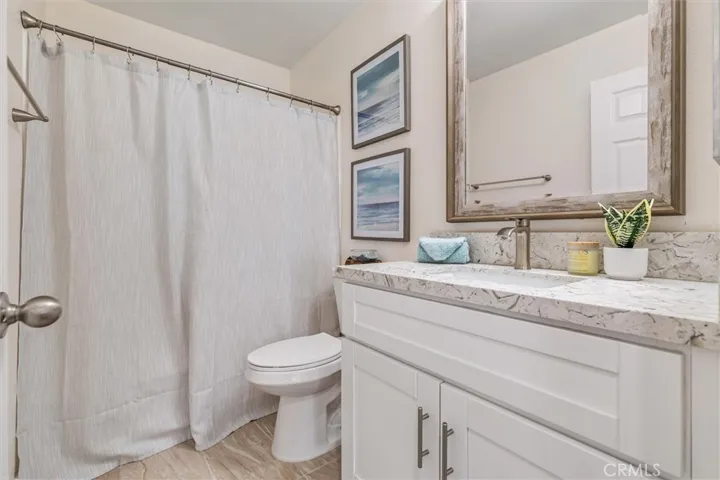Guest bathroom, fully remodeled.