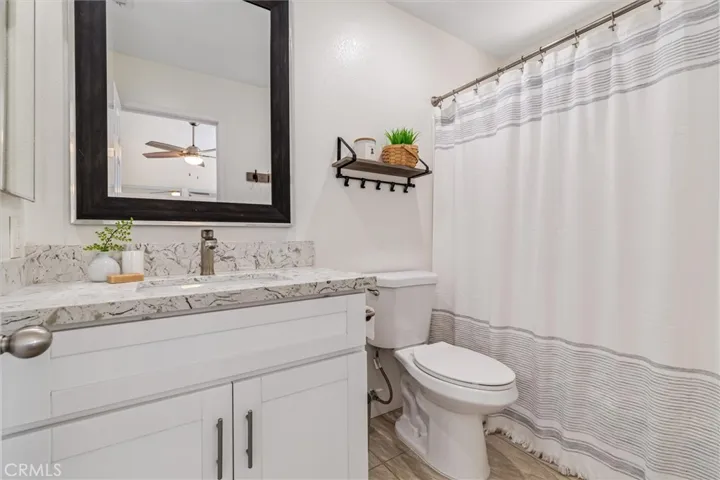 Master bathroom, fully remodeled .