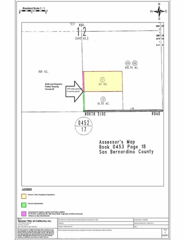 Plotted Easement Access