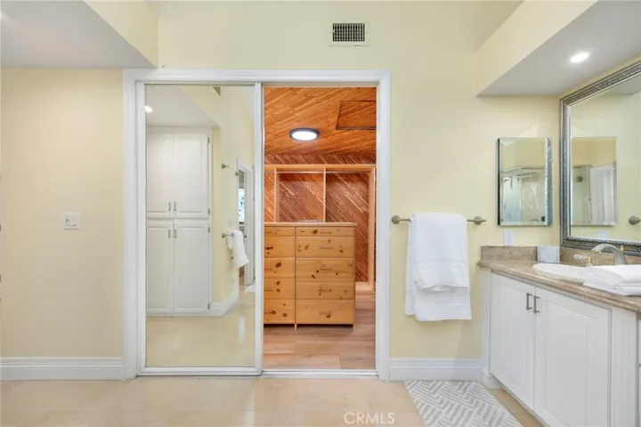 Primary Bath and attached cedar closet