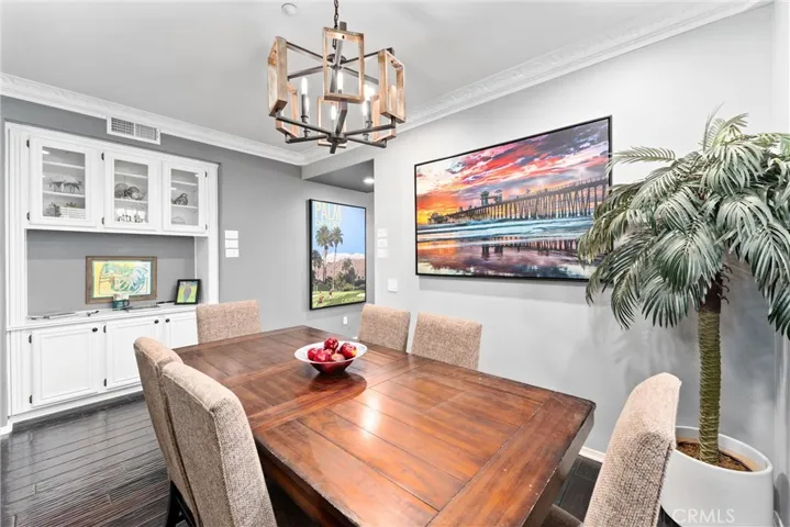 Warm and inviting dining area