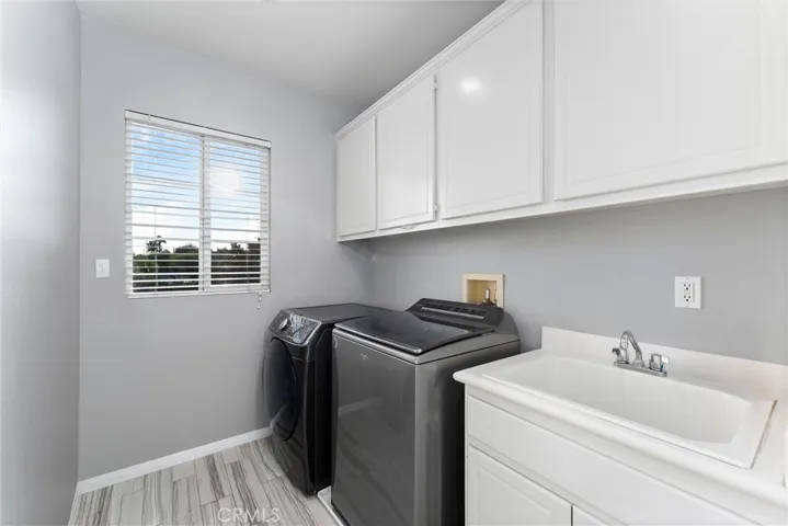 Upstairs laundry room